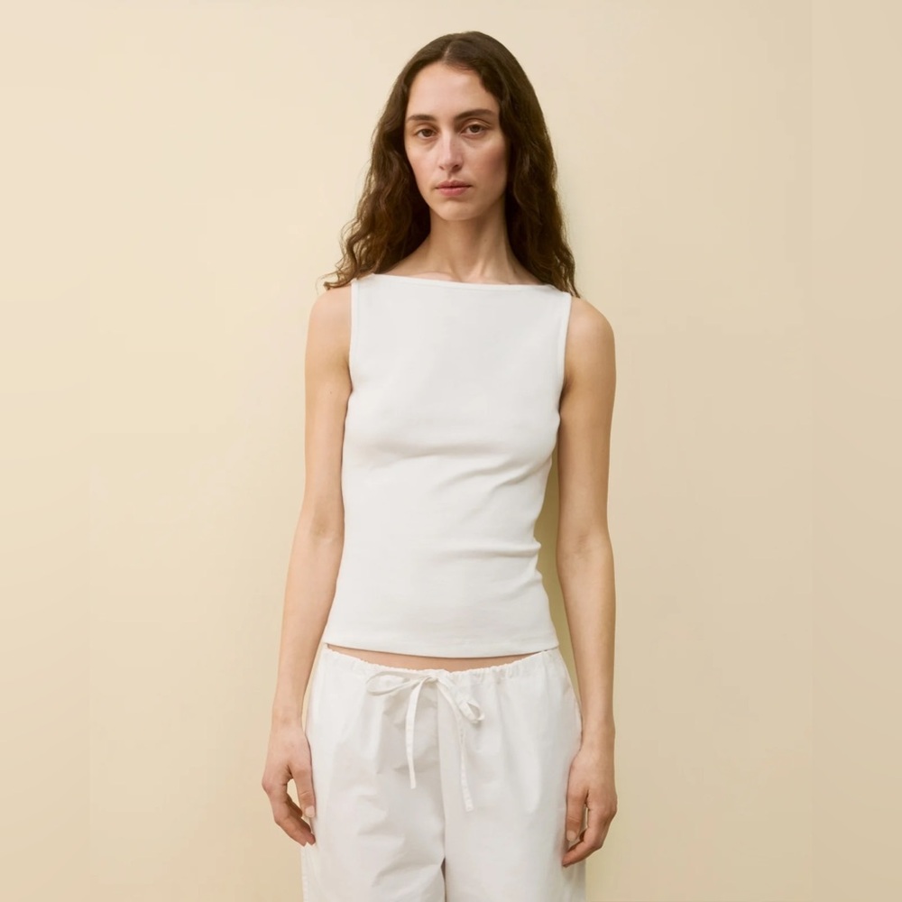 FLORE FLORE Timmi Tank White XS New with Tags